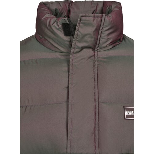 Urban Classics Shimmering Pull Over Puffer Jacket redwine green M