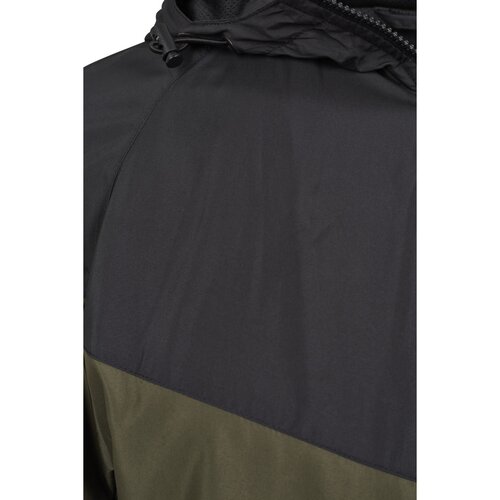 Urban Classics 2-Tone Tech Windrunner blk/darkolive XXL