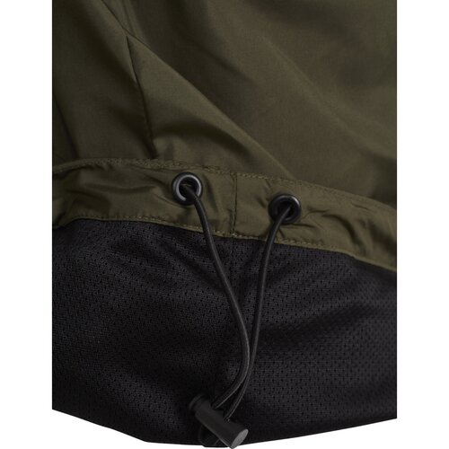 Urban Classics 2-Tone Tech Windrunner blk/darkolive XXL