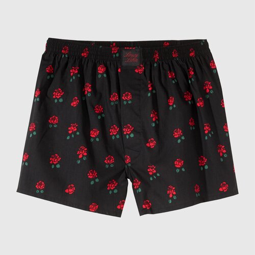 Lousy Livin Boxershorts Rose & Valentines black/white S