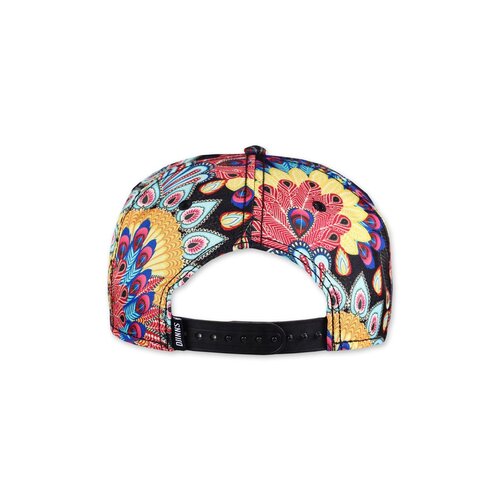 Djinns 6 Panel Snapback Cap Peacock Linen multi