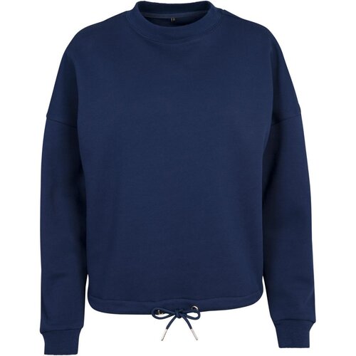 Build your Brand Ladies Oversize Crewneck light navy XS