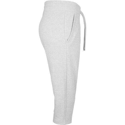 Build your Brand Ladies Terry 3/4 Jogging Pants heather grey XS