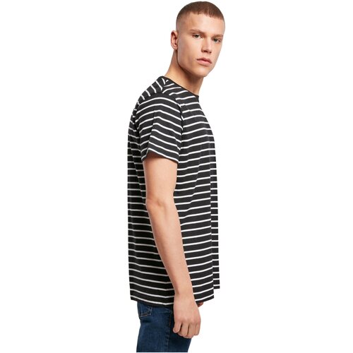 Build your Brand Stripe Tee black/white L