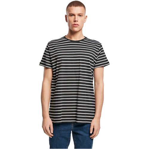 Build your Brand Stripe Tee black/white L