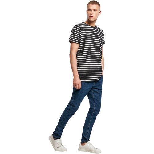 Build your Brand Stripe Tee black/white L