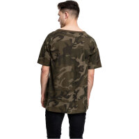 Build your Brand Camo Tee olive camo L