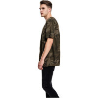 Build your Brand Camo Tee olive camo L