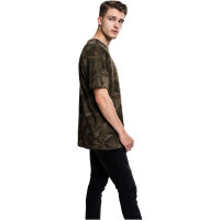 Build your Brand Camo Tee olive camo L