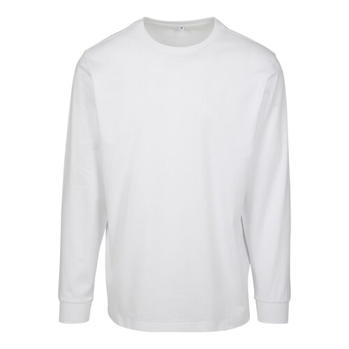 Build your Brand Longsleeve With Cuffrib white XS