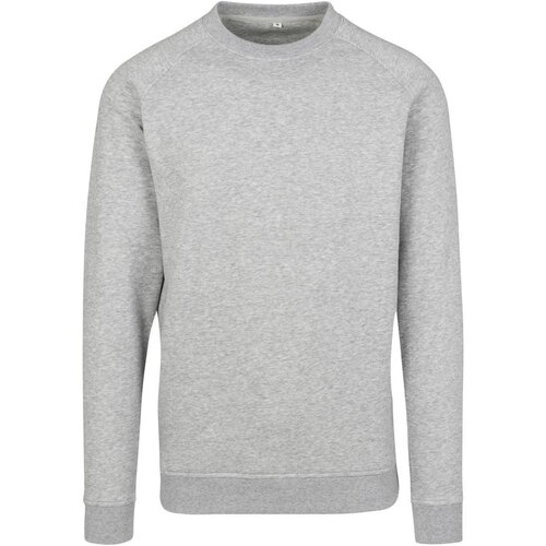 Build your Brand Raglan Sweat Crewneck heather grey XL