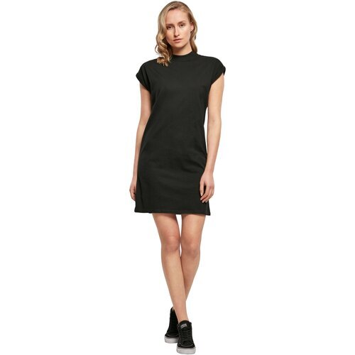 Build your Brand Ladies Turtle Extended Shoulder Dress black 4XL