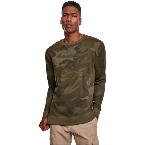 Build your Brand Camo Crewneck olive camo S