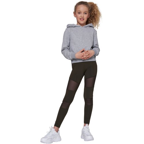 Build your Brand Girls Cropped Sweat Hoody heather grey 158/164