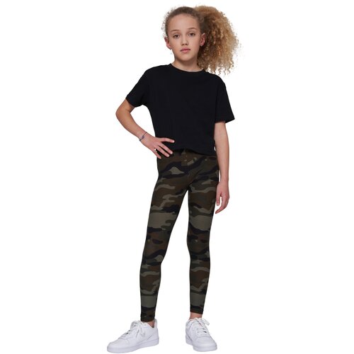 Build your Brand Girls Cropped Jersey Tee black 110/116