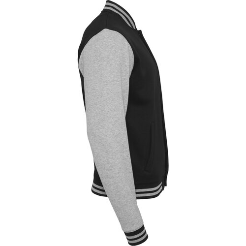 Build your Brand Sweat College Jacket black/h.grey 3XL