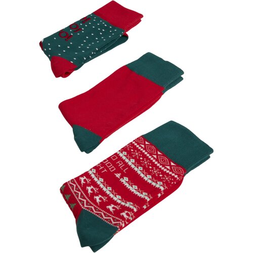 Urban Classics Christmas Socks Set Santa multicolor 43-46