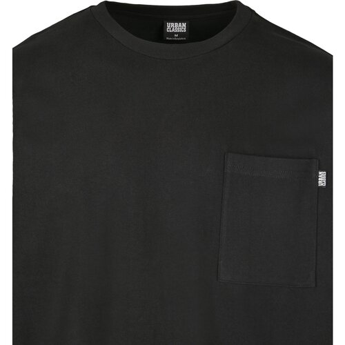 Urban Classics Sleeve Logo Boxy Pocket LS black 5XL