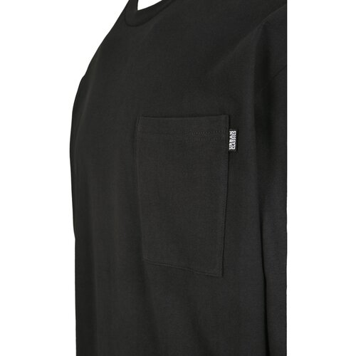 Urban Classics Sleeve Logo Boxy Pocket LS black 5XL
