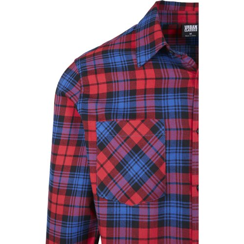 Urban Classics Checked Flanell Shirt 5 red/royal L