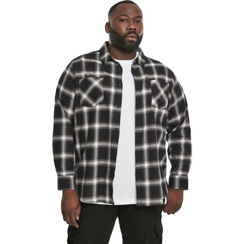Urban Classics Checked Flanell Shirt 6 black/white 3XL
