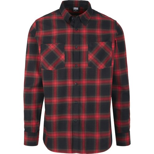 Urban Classics Checked Flanell Shirt 6 black/red XXL