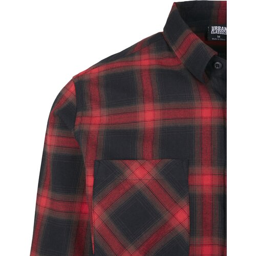 Urban Classics Checked Flanell Shirt 6 black/red XXL