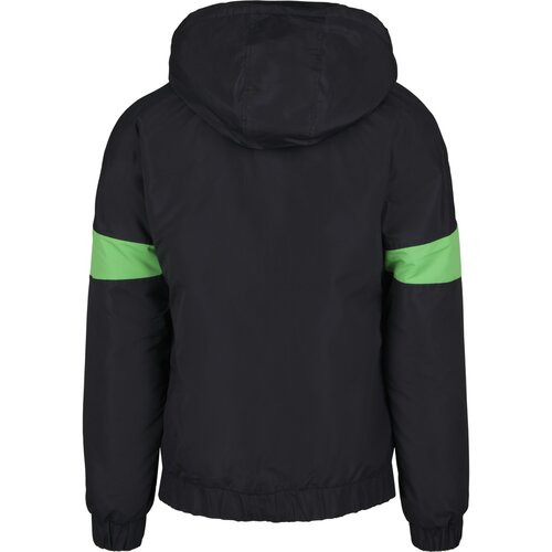 Urban Classics 3-Tone Neon Mix Pull Over Jacket black/neon green L