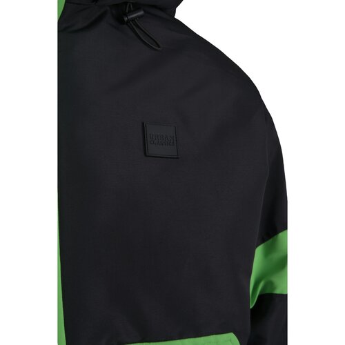 Urban Classics 3-Tone Neon Mix Pull Over Jacket black/neon green L