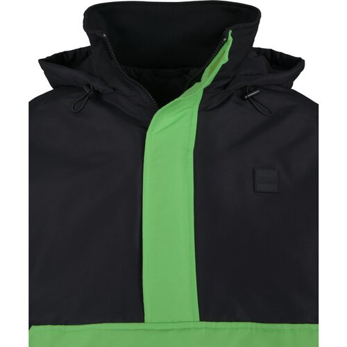 Urban Classics 3-Tone Neon Mix Pull Over Jacket black/neon green L