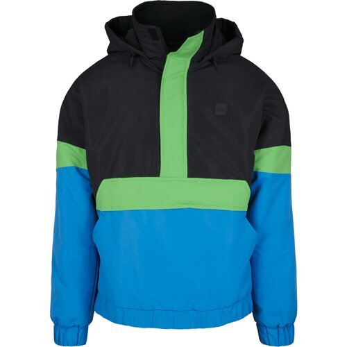 Urban Classics 3-Tone Neon Mix Pull Over Jacket black/cobaltblue S