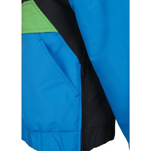 Urban Classics 3-Tone Neon Mix Pull Over Jacket black/cobaltblue S