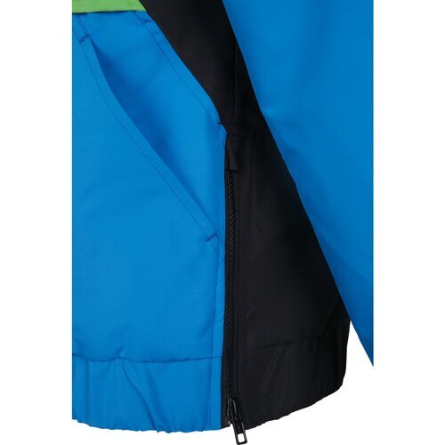 Urban Classics 3-Tone Neon Mix Pull Over Jacket black/cobaltblue S