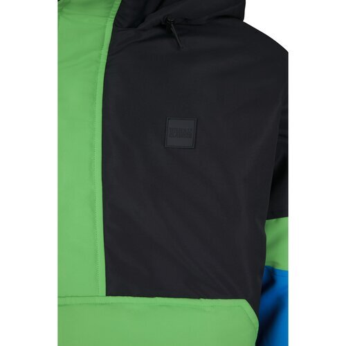 Urban Classics 3-Tone Neon Mix Pull Over Jacket black/cobaltblue S