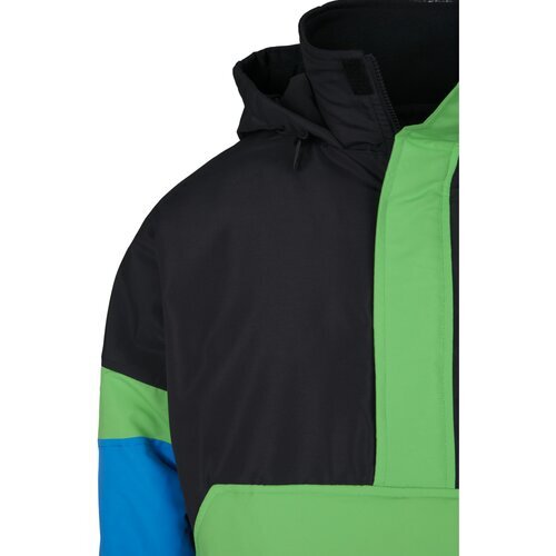 Urban Classics 3-Tone Neon Mix Pull Over Jacket black/cobaltblue S