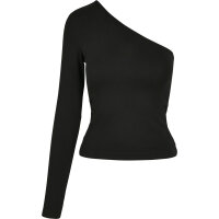 Urban Classics Ladies Asymmetric Longsleeve black XL