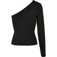 Urban Classics Ladies Asymmetric Longsleeve black XL
