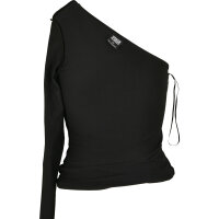 Urban Classics Ladies Asymmetric Longsleeve black XL