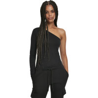 Urban Classics Ladies Asymmetric Longsleeve black XL