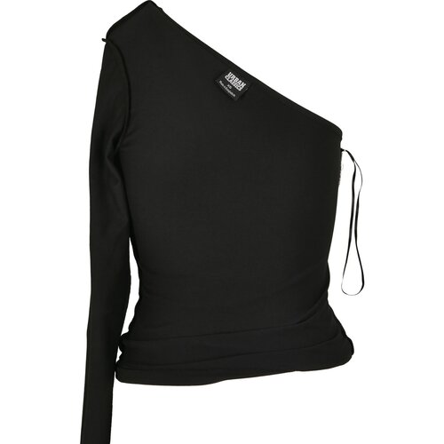 Urban Classics Ladies Asymmetric Longsleeve black XS