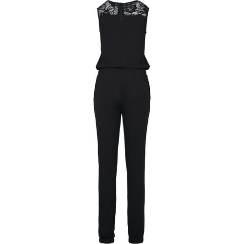 Urban Classics Ladies Lace Block Jumpsuit black XS