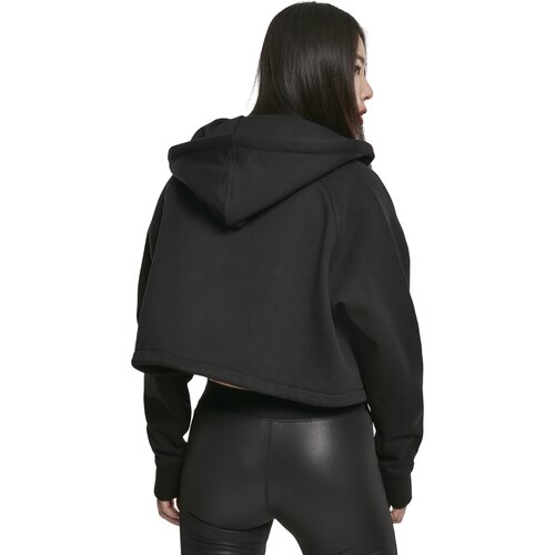 Urban Classics Ladies Oversized Short Raglan Zip Hoody black XL