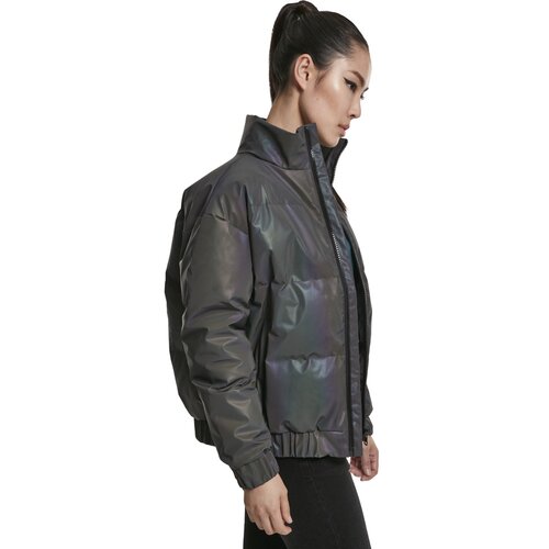 Urban Classics Ladies Iridescent Reflectiv Puffer Jacket rainbow darksilver S