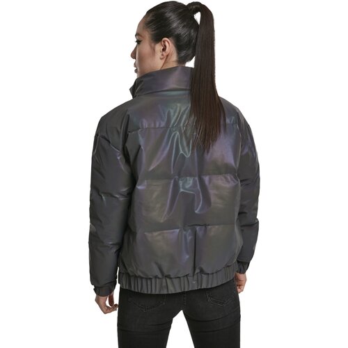 Urban Classics Ladies Iridescent Reflectiv Puffer Jacket rainbow darksilver S