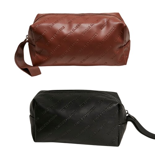 Urban Classics Imitation Leather Cosmetic Pouch black one size