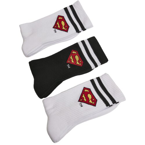Merchcode Superman Socks 3-Pack wht/blk/wht