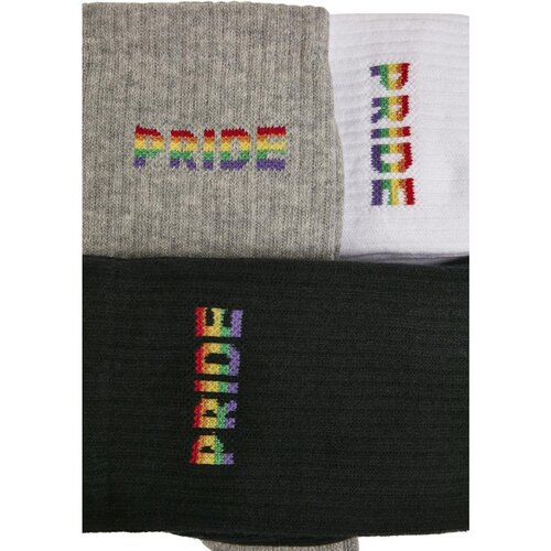 Mister Tee Pride Socks 3-Pack wht/gry/blk 39-42