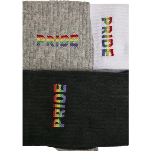 Mister Tee Pride Socks 3-Pack wht/gry/blk 47-50
