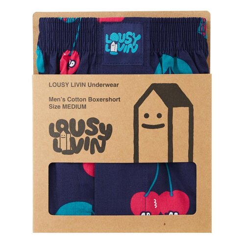 Lousy Livin Boxershorts Cherries Cherrie Blue XXL