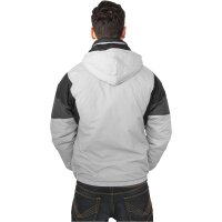 Urban Classics Nylon Hoody Windbreaker grey / black / darkgrey